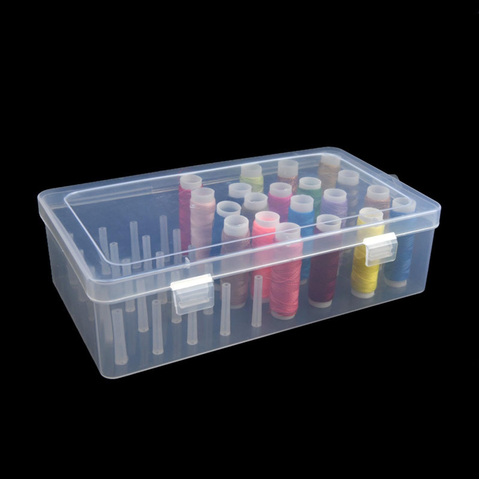 HshDUti Scatola per filo da cucito, organizer per 42 bobine
