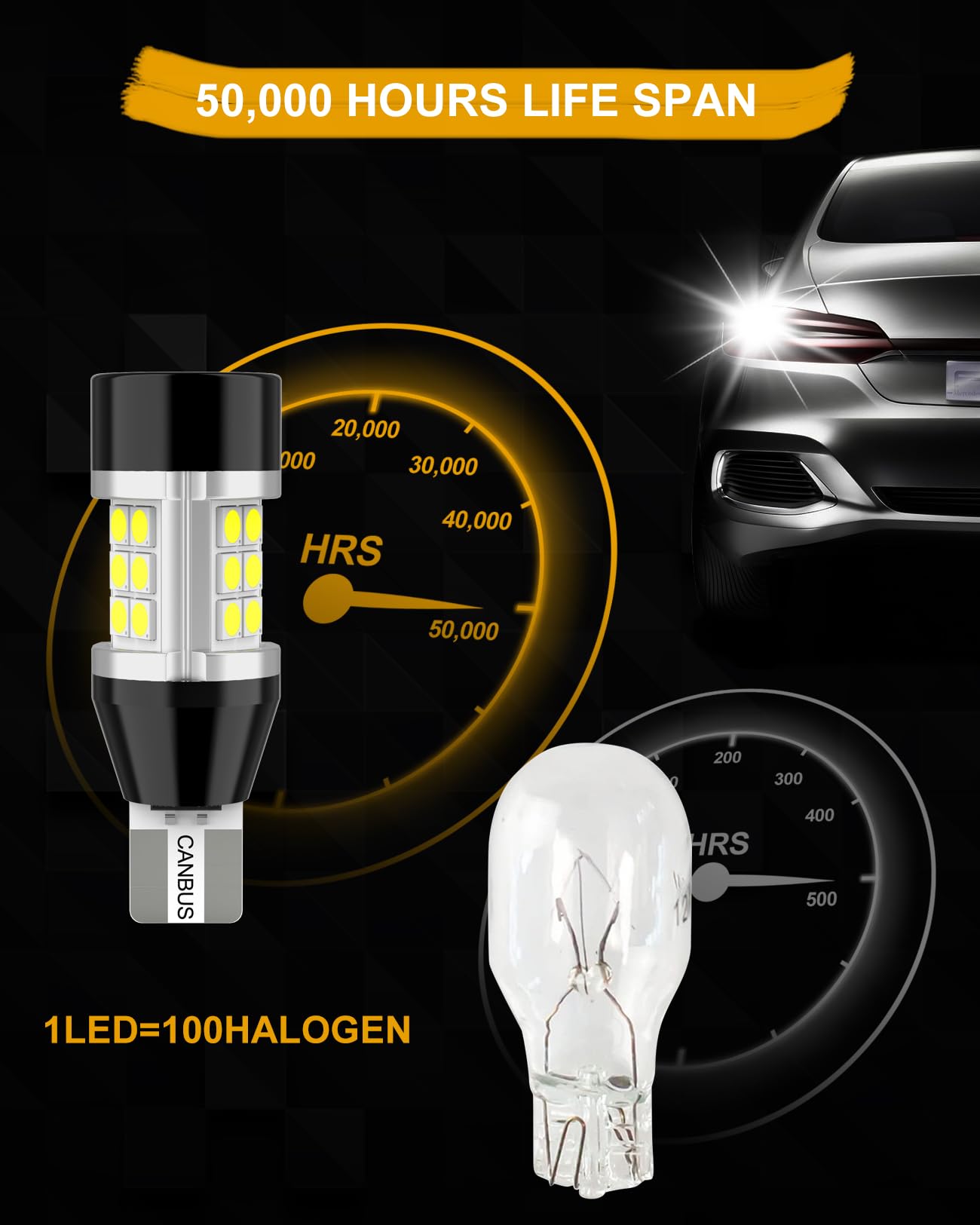 T15 W16W Żarówka LED CANBUS Anti-Hyper-Flash 4000LM 18SMD 921 912 z wentylatorem do samochodu LED światła cofania cofania cofania dzień parkowania światło 12V białe 2 szt