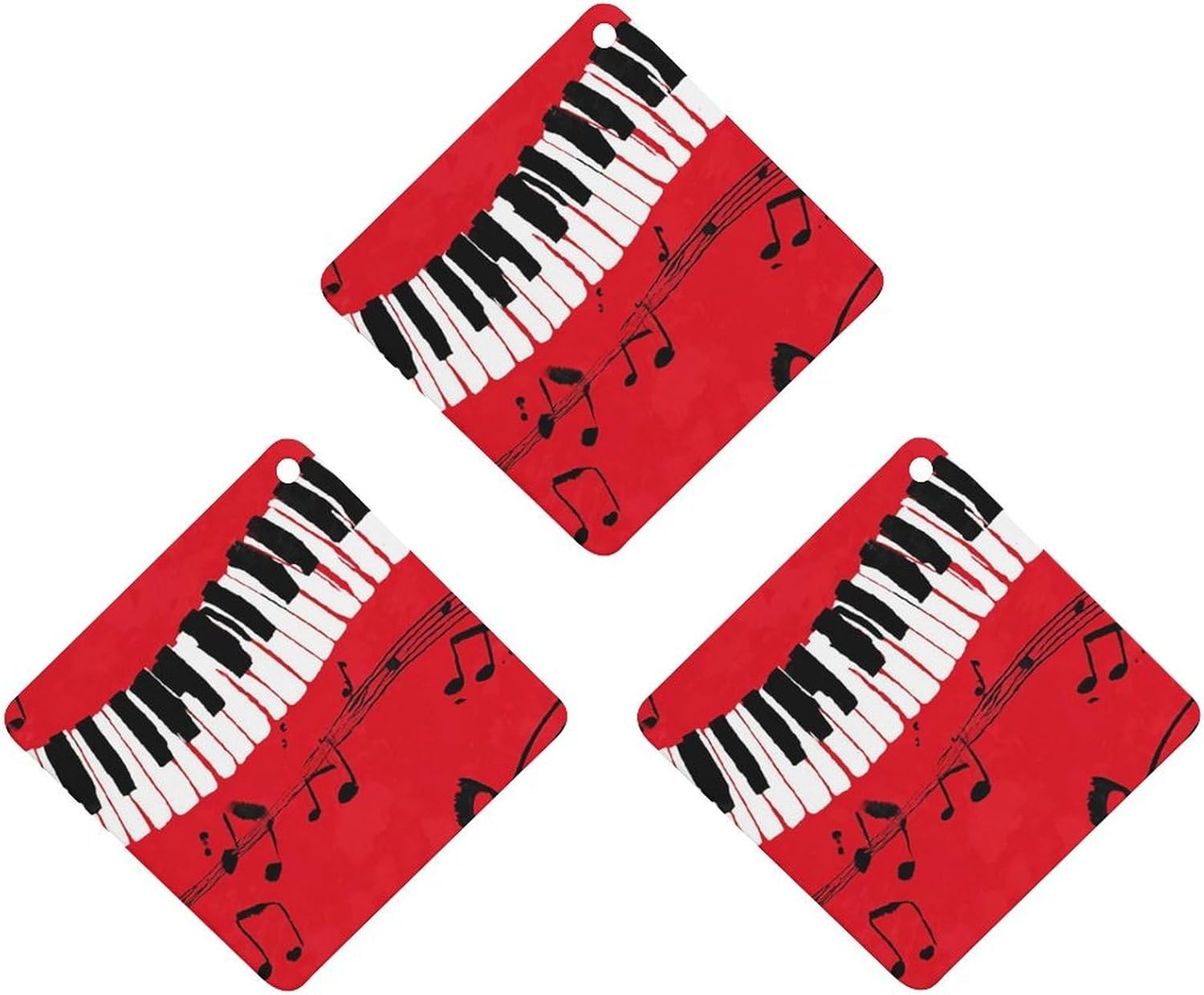 Car Air Freshener Hanging Scented Sheets 3 Pcs Fragrance Scented Card Music Note Piano Aromatherapy Tablet Cars Rearview Mirror Pendant for Car Decoration Bedroom Shoe Cabinet Travel