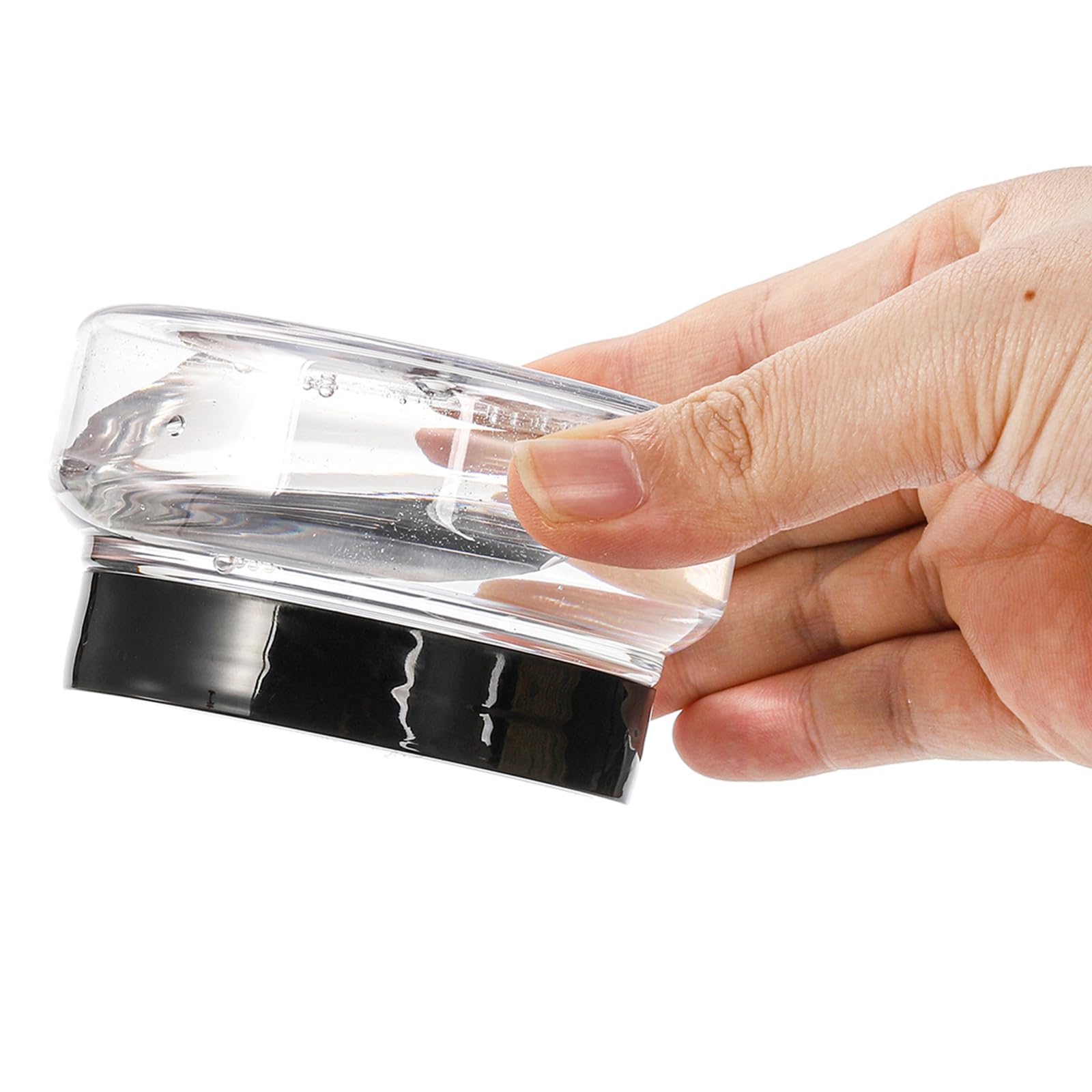 Yarlung 24 Pack 5 Oz Clear PET Plastic Jars with Lids