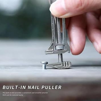 Compact Titanium Multi-tool, Pocket Multitool Mini Wrench, Bottle Opener Keychain, Mini Alloy Multi-tool for Everyday Prep, Repairing, Backpacking, Camping, And Hiking(2pcs)