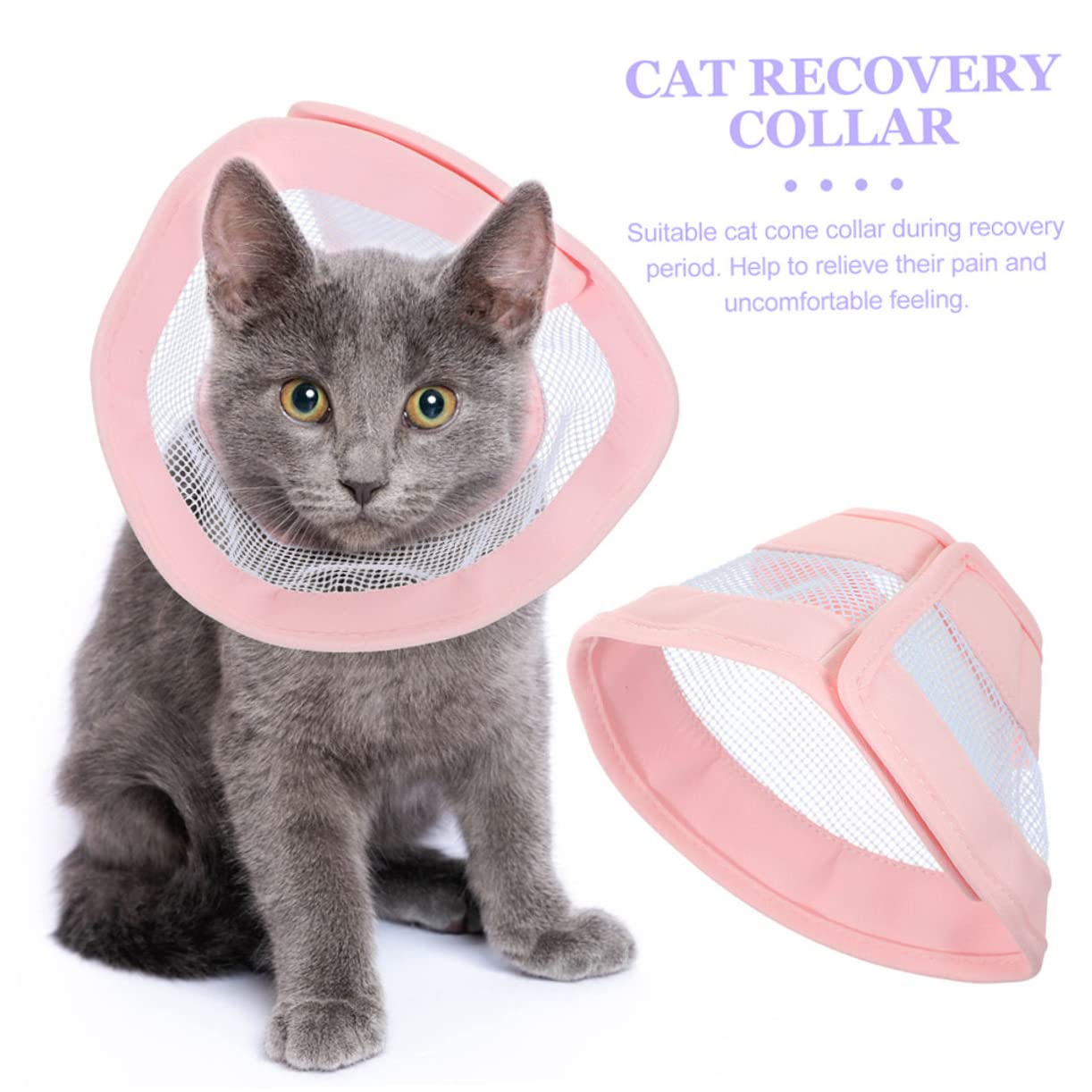 Yardwe 5piezas Collar De para Gatos Collar Antiladrido para Lamer y Heridas Mediano