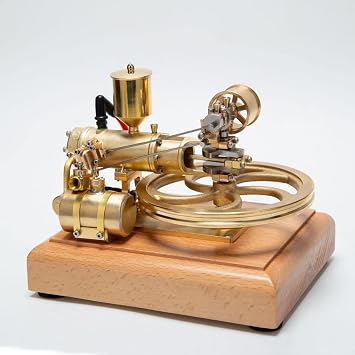Engine Model Kit for Adults, 1.9CC Mini Engine Kit That Runs, Horizontal Single Cylinder 4 Stroke Engine Model for Three-Wheelers, Engine Set Science Experiment Toy Gift -RTR