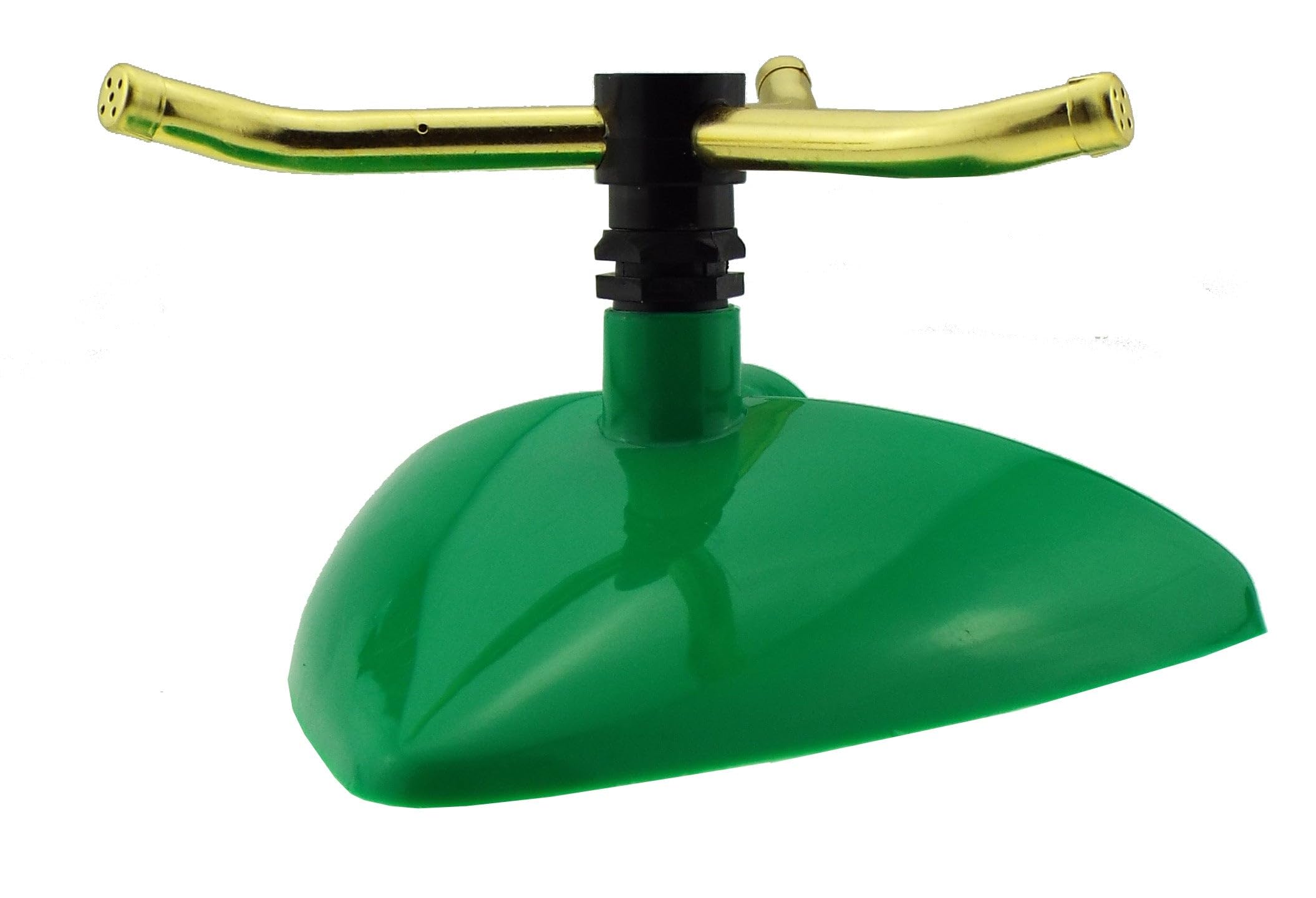 GARDENIX 3-Arm Revolving Lawn Sprinkler, Green, Click-Lock Quick Connection, Up to 85 mยฒ Coverage Grass Lawn Plants Veggies