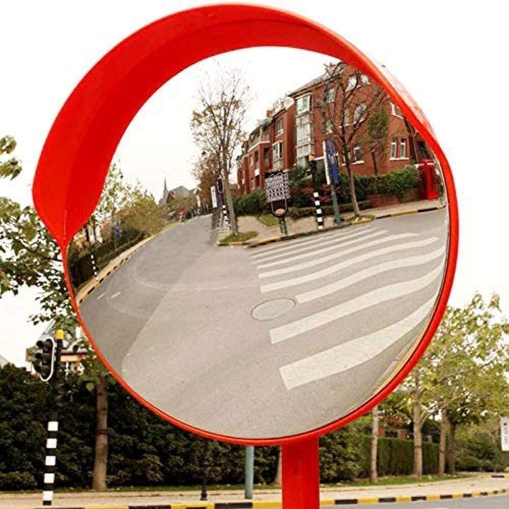 Miroir de Surveillance Convexe antivol, Miroir d'angle Mort pour la Circulation routière pour Les Routes et Les magasins avec Miroir de circ