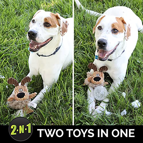 Hyper Pet Bumpy Palz 2-In-1 Interactive Dog Toys, Dog Chew Toys & Dog Puzzle Toy (Plush Dog Toy Exterior & Fun Squeaky Dog Ball Dog Toy Interior For Large Dogs, Medium Dogs & Small Dogs) #TOP1