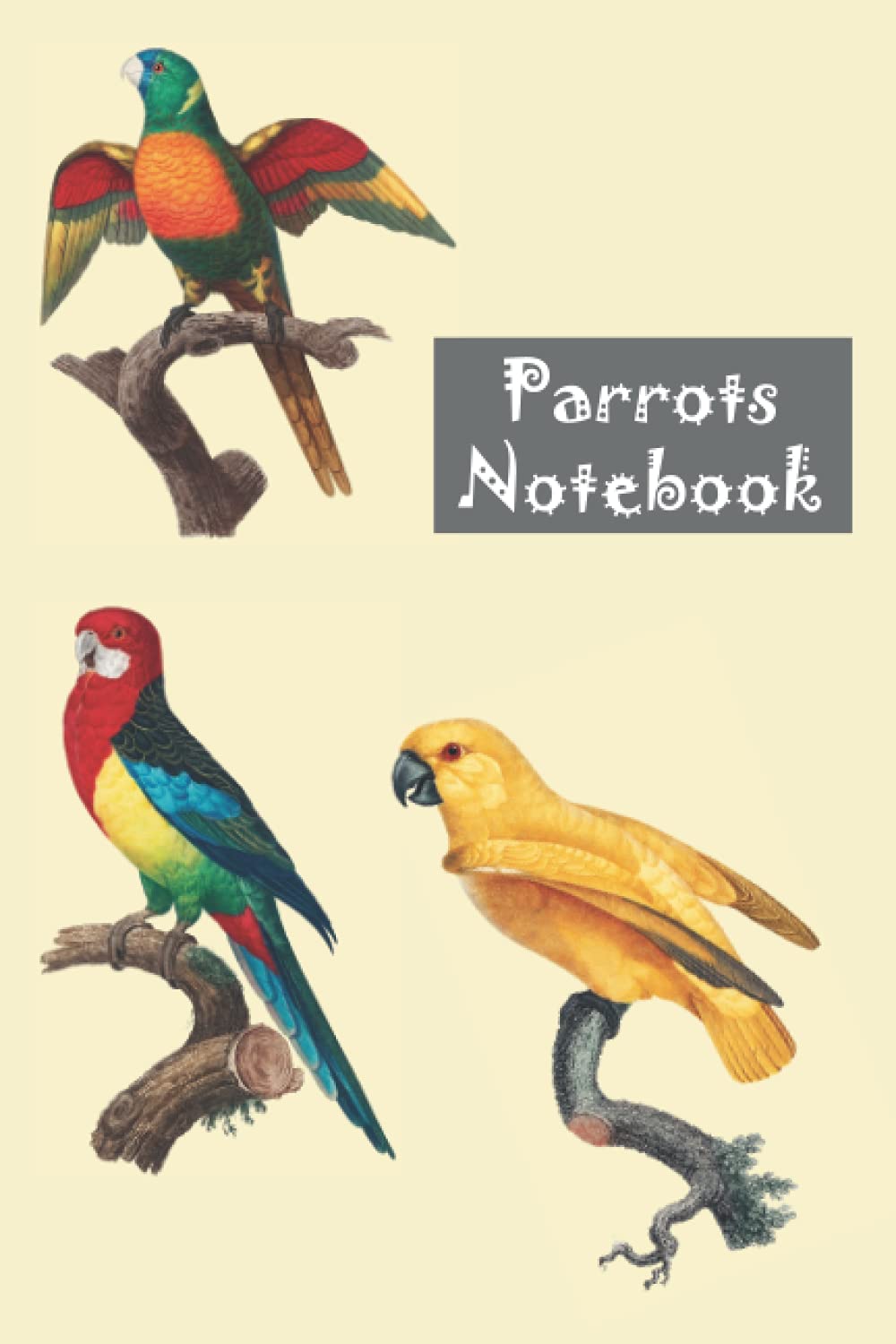Parrots notebook: 120 blank lined pages 6x9 inch for parrots and nature lovers and a gifted notebook journal