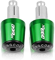 Vista 16 de 7/8" 22mm Motorcycle Handlebar Grips End Handle Bar Cap Ends Plug for XT660E XT660R XT660X XT660 XT 660 E R X 1990-2017 (Color : Black-Green)