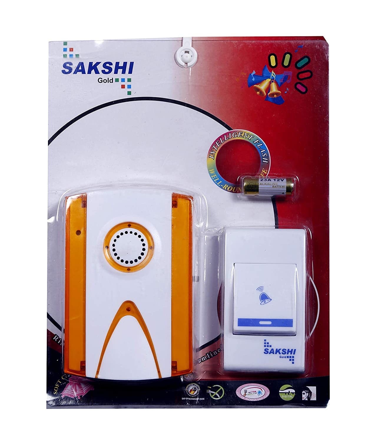 Rosario Sakshi Wireless Cordless Calling Remote Door Bell for Home/Office