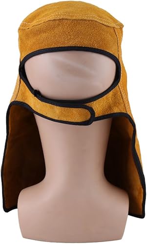 Miniatura 8 de Máscara de casco de soldadura con lente de filtro de oscurecimiento automático, casco de cuero del soldador de la máscara