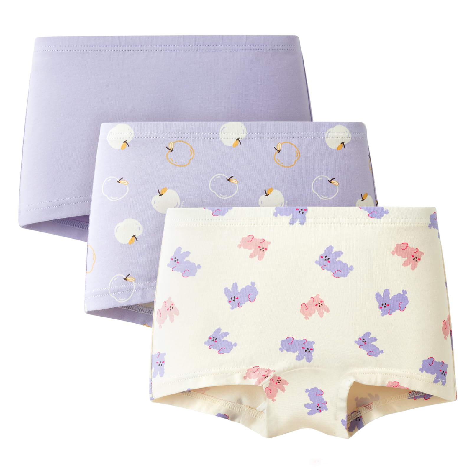 Balabala Girls Underwear Cotton Toddler Girls Panties Cute Comfortable Little Girl Underwear Pack Soft Breathable Boyshorts