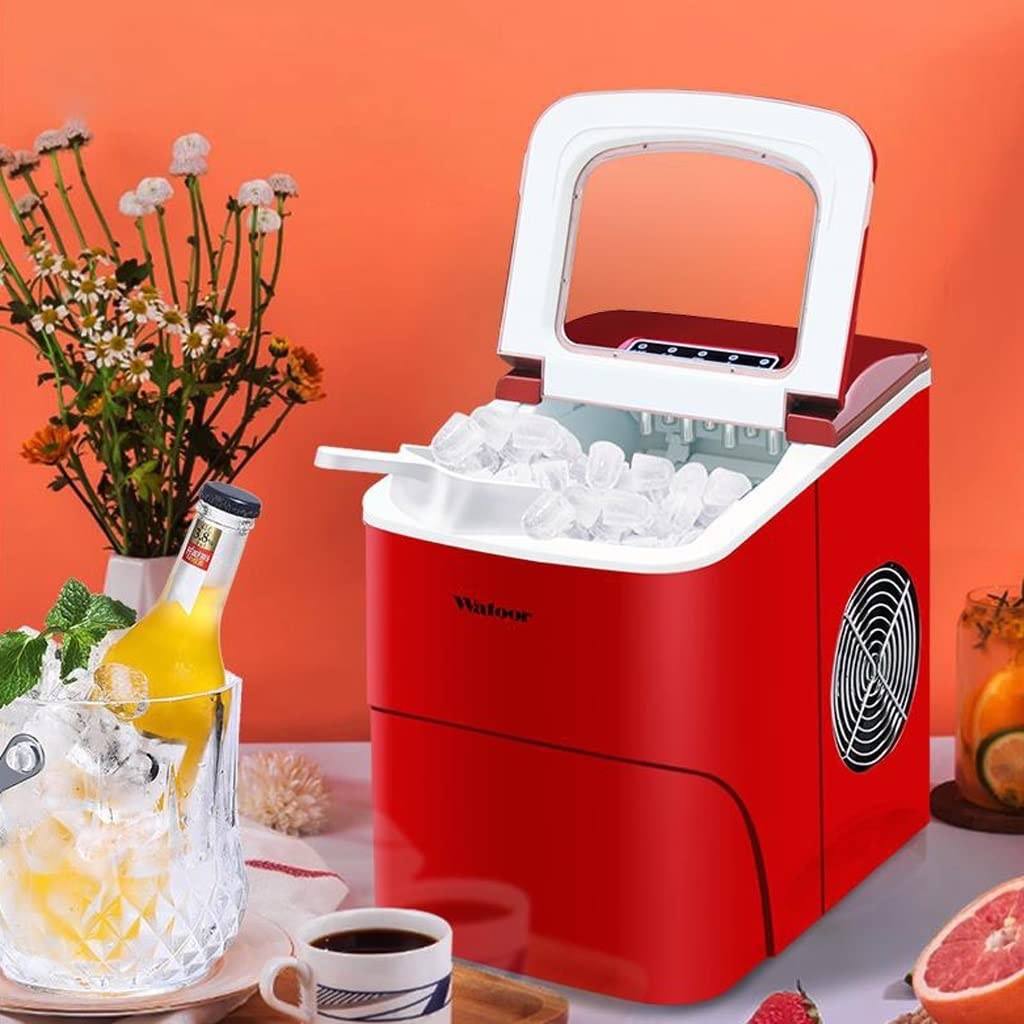 RJJ Fabricante de Hielo pequeño Mini Mini Mini Mini Retro Redondo de Hielo Fabricante de Cubos de Hielo (Color : Picture Color)