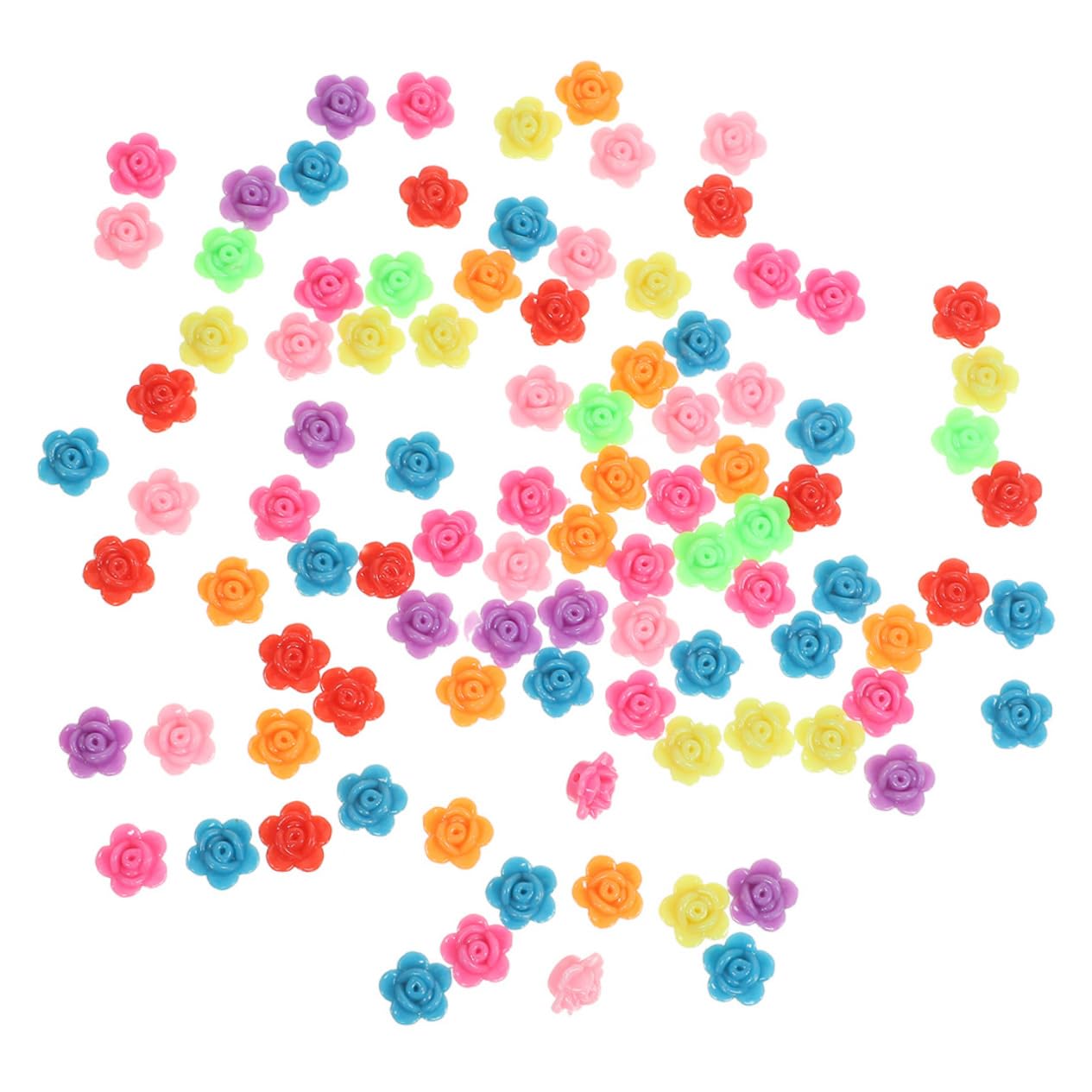 OSALADI 5 Series Abalorios De Flores De Rosa Para Manualidades Diy Accesorios De Joyería Perfectos Para Collares 200 Piezas X 5