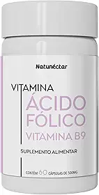 Ácido Fólico Vitamina B9 1000mcg - 60 cápsulas