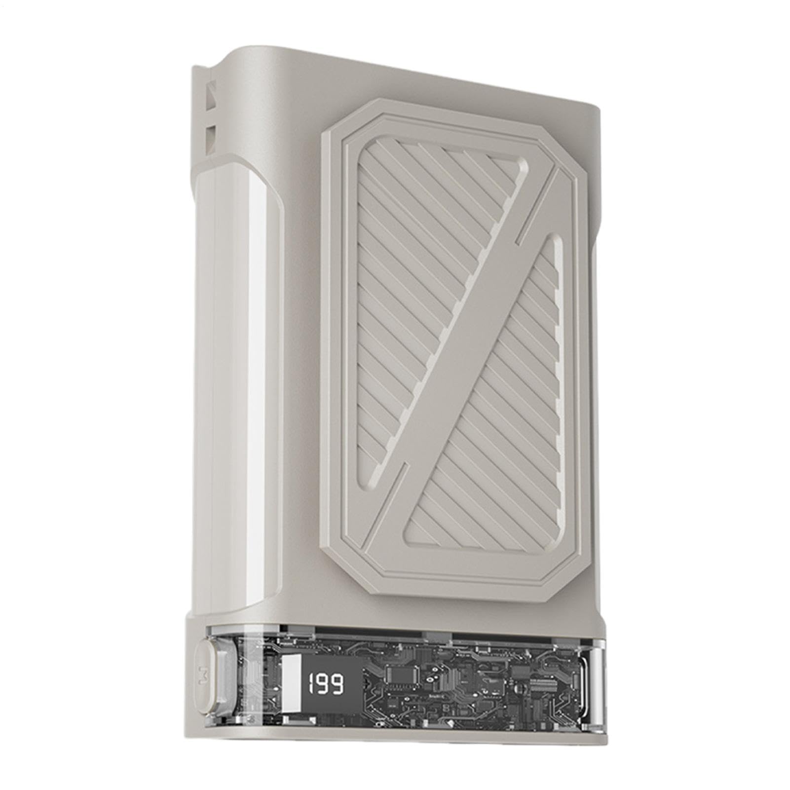 Ventilador de cintura con clip portátil y recargable por USB para colgar