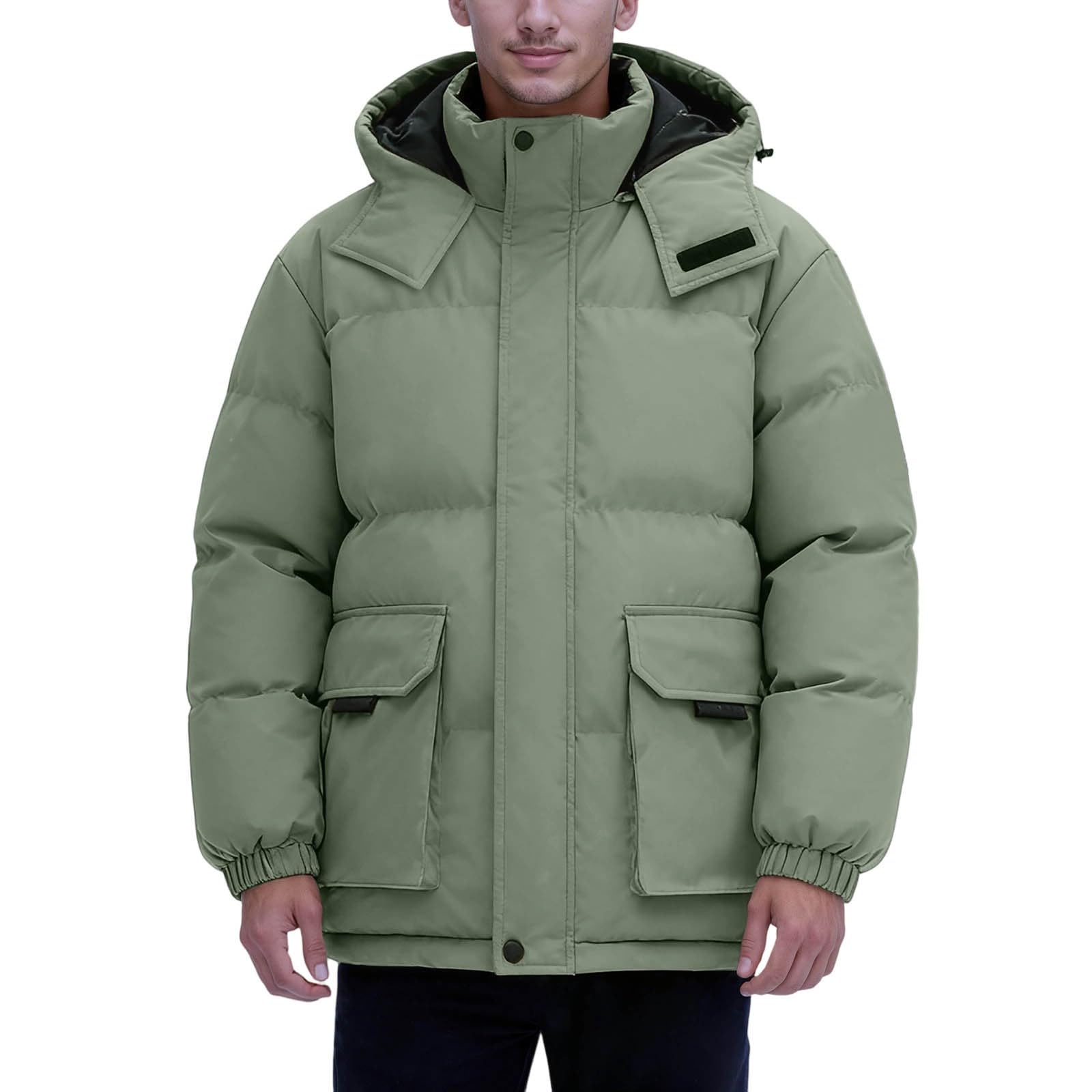 Generisch Męska kurtka zimowa, kurtka puchowa, klasyczna outdoorowa płaszcz zimowy, ciepła kurtka pikowana, kurtka przejściowa, wygodna, lekka kurtka softshellowa, funky, kurtka sportowa, płaszcz
