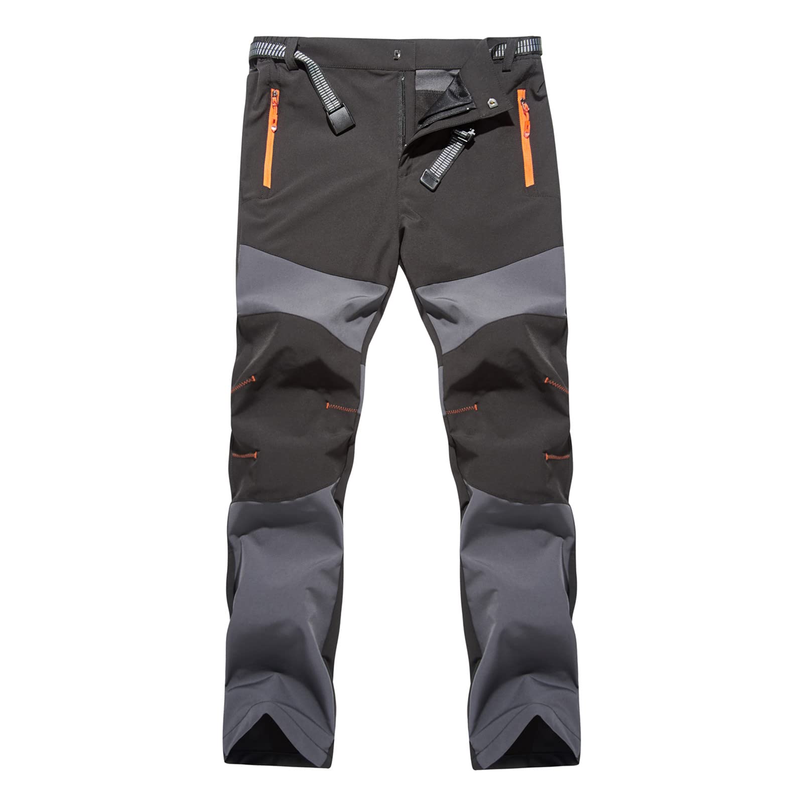 Pantalones impermeables montaña hombre con tejido cargo térmico y elástico 7
