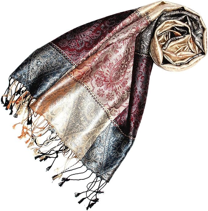 Lorenzo Cana luxe Pashmina damessjaal sjaal sjaal jacquard geweven 100