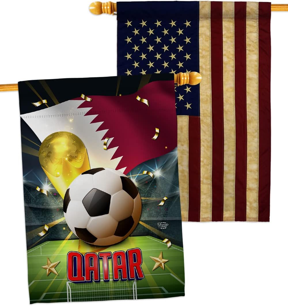 World Cup 2022 Qatar Sports Fan Outdoor Flags American