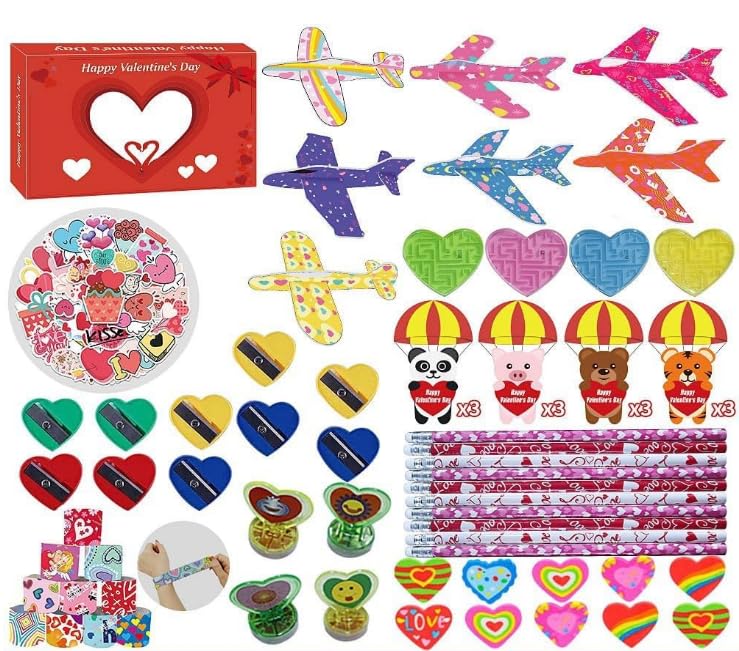 Regalos de San Valentín Juguetes de Fiesta a Granel, Juego Regalos de cumpleaños infantiles, Piñata Cumpleaños Infantil,Juguetes de Fiesta a Granel,Rellenar Bolsas de Fiestas Regalo de San Valentín