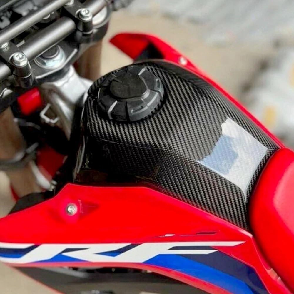 Płyta ochronna zbiornika Pasuje do CRF300L CRF 300LA ABS 2021-2024 pokrywa zbiornika paliwa gazowego z włókna węglowego chroń tarczę dekoracyjną tapicerkę Cowling