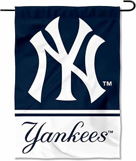 WinCraft New York Yankees Double-Sided Garden Flag - 12.5x18 Inch Polyester Outdoor Banner, Officially Licensed MLB Fan Decor