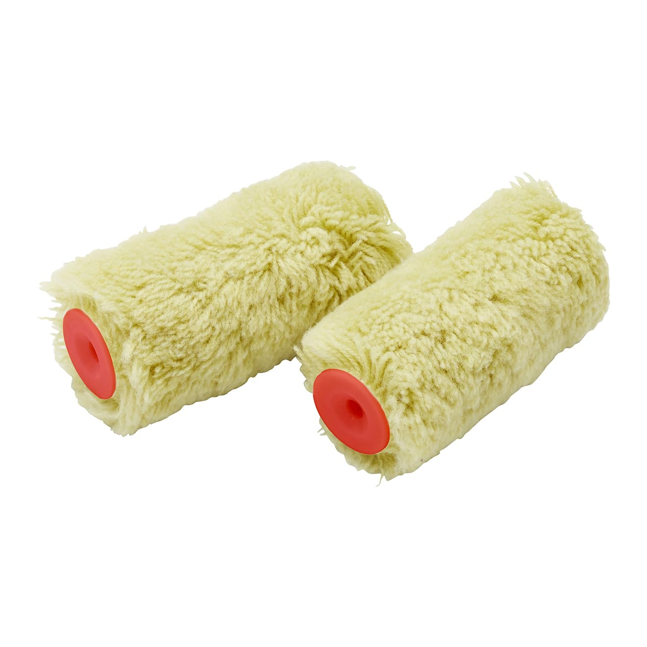 ProDec 4 inch Twin Pack Heavy Duty Woven Trade Professional Mini Rollers for A Smooth Finish Painting with Emulsion and Masonry Paints on Interior and Exterior Walls and Ceilings, 4"