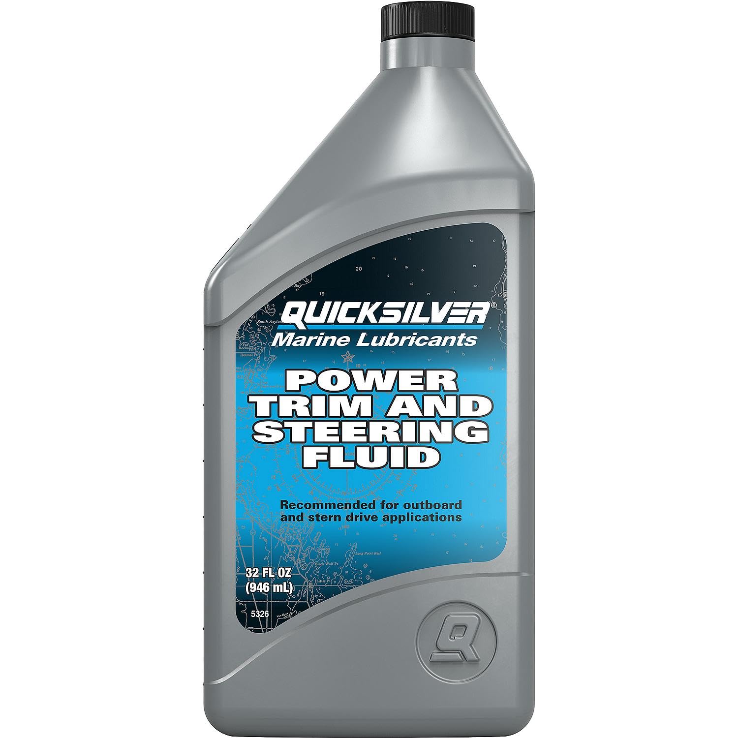 Quicksilver 858075Q01 Power Trim and Steering Fluid - 32 Ounce Bottle