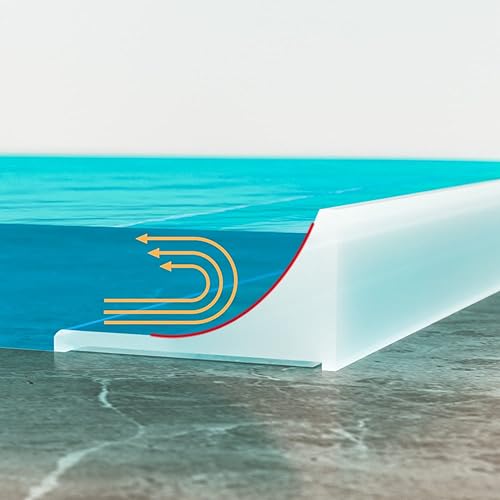 Presa de agua para fregadero, ducha, umbral de agua, barrera de agua plegable de 0.47 pulgadas de alto, barrera de bloqueo de agua, protección