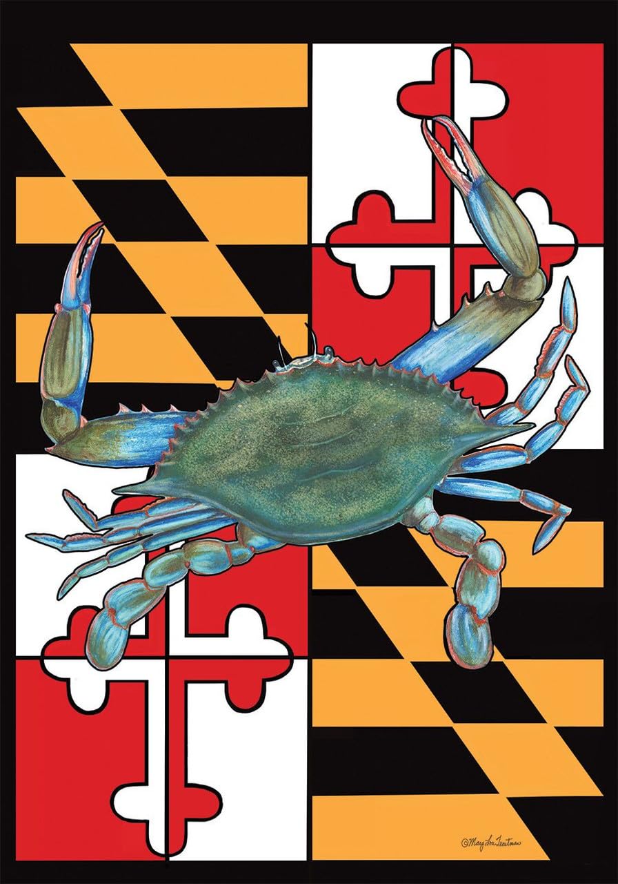 Briarwood Lane Maryland Crabs Summer Garden Flag