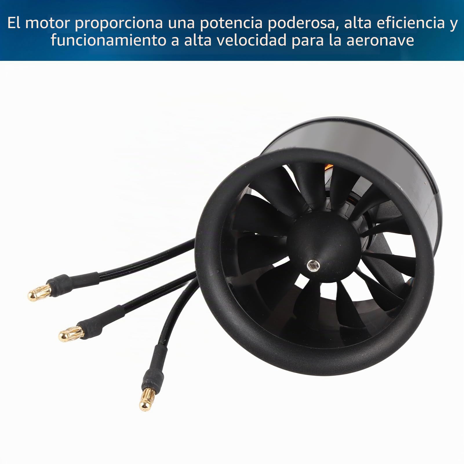 QXMotor Ventilador con Conductos EDF de 12 Aspas de 50 Mm con Motor sin Escobillas QF26115000KV 34S, Alta Eficiencia, Excelente Fuente de Alimentación para Aviones RC - En