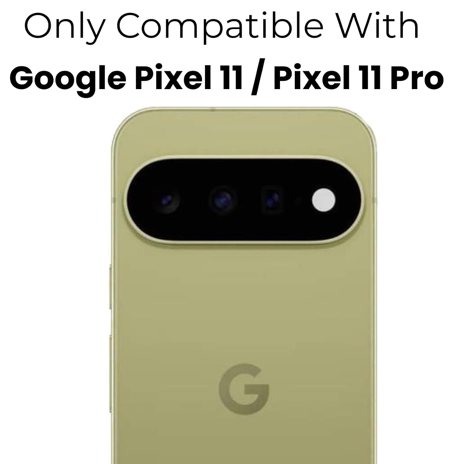 RIGGEAR Shockproof Clear Hybrid Airbag Armor Back Cover Case Compatible with Google Pixel 11 / Pixel 11 Pro (Transparent PC and TPU Bumper)