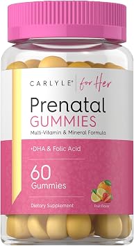 Carlyle Prenatal Gummy with DHA & Folic Acid | 60 Gummies