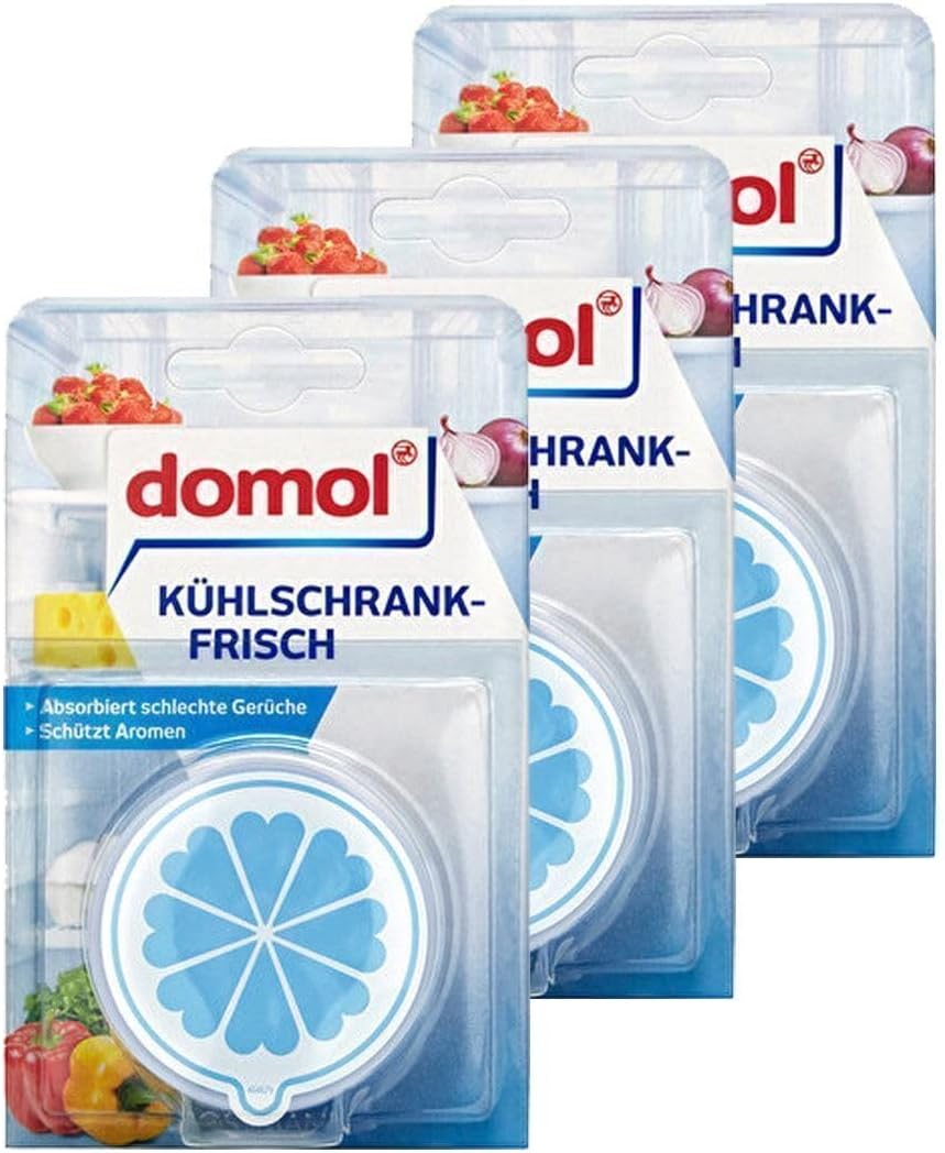 DOMOL Kokusuz Buzdolabı Deodorantı Kartuş Ve Karbon Filtre 40 Gr (3 Adet)