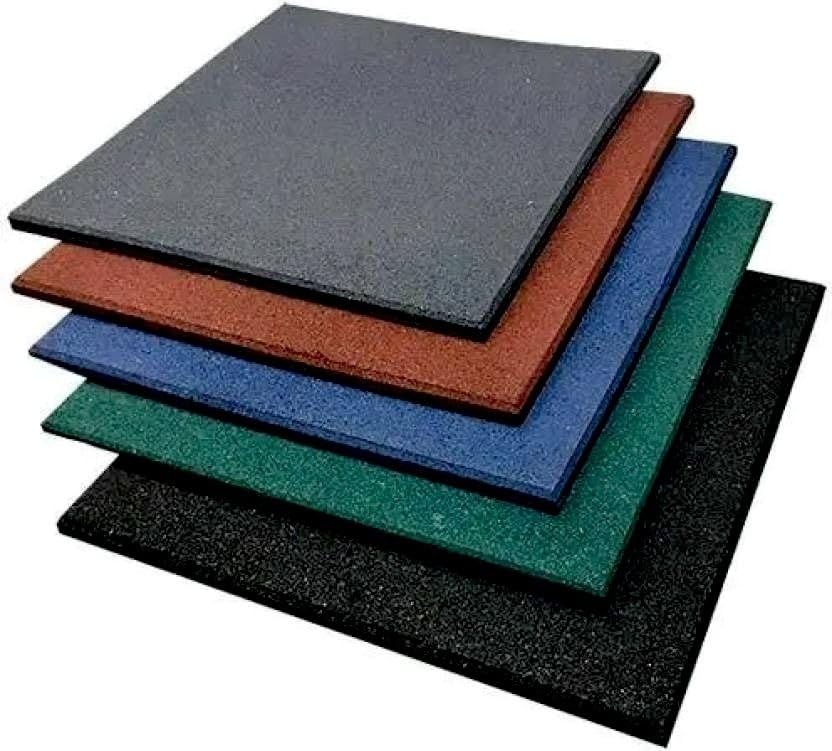 YMD 10 Pc Gym Rubber Tiles Size 19" x 19",Gym Mat, Sport Mat for Home & Commercial Fitness Accessory Kit Kit ()-image-31