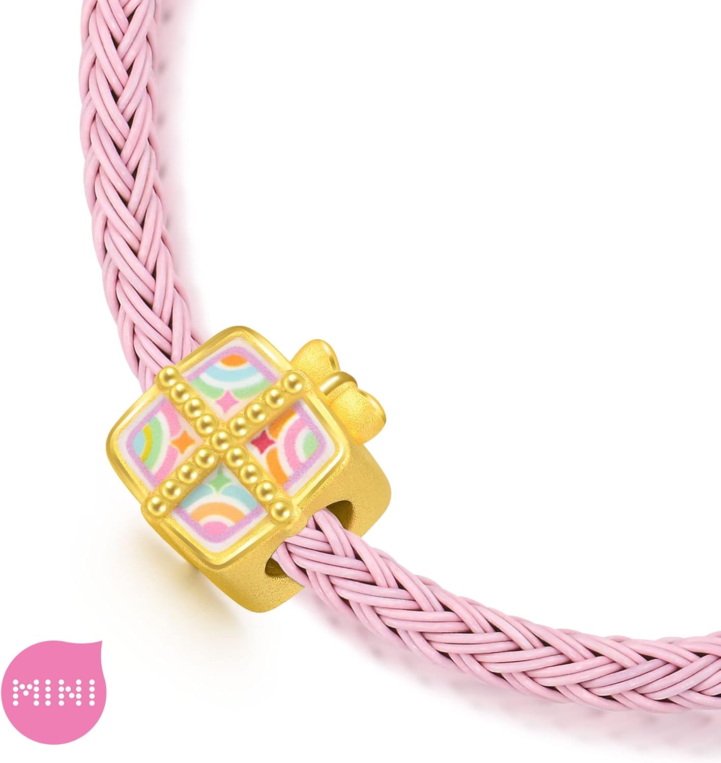 CHOW SANG SANG 999 24K Gold Charme Mini Charm Gift Box Charm Bracelet for Women 93077C