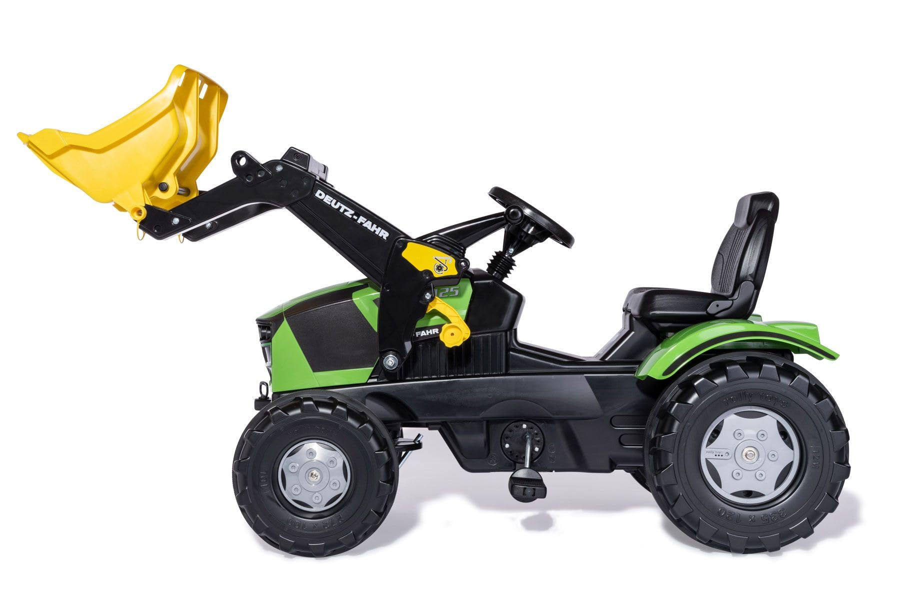 Rolly Toys rollyFarmtrac DEUTZ-FAHR (Trettraktor für Kinder, von 3 bis 8 Jahren, verstellbarer Sitz, Spielfahrzeug) 611201