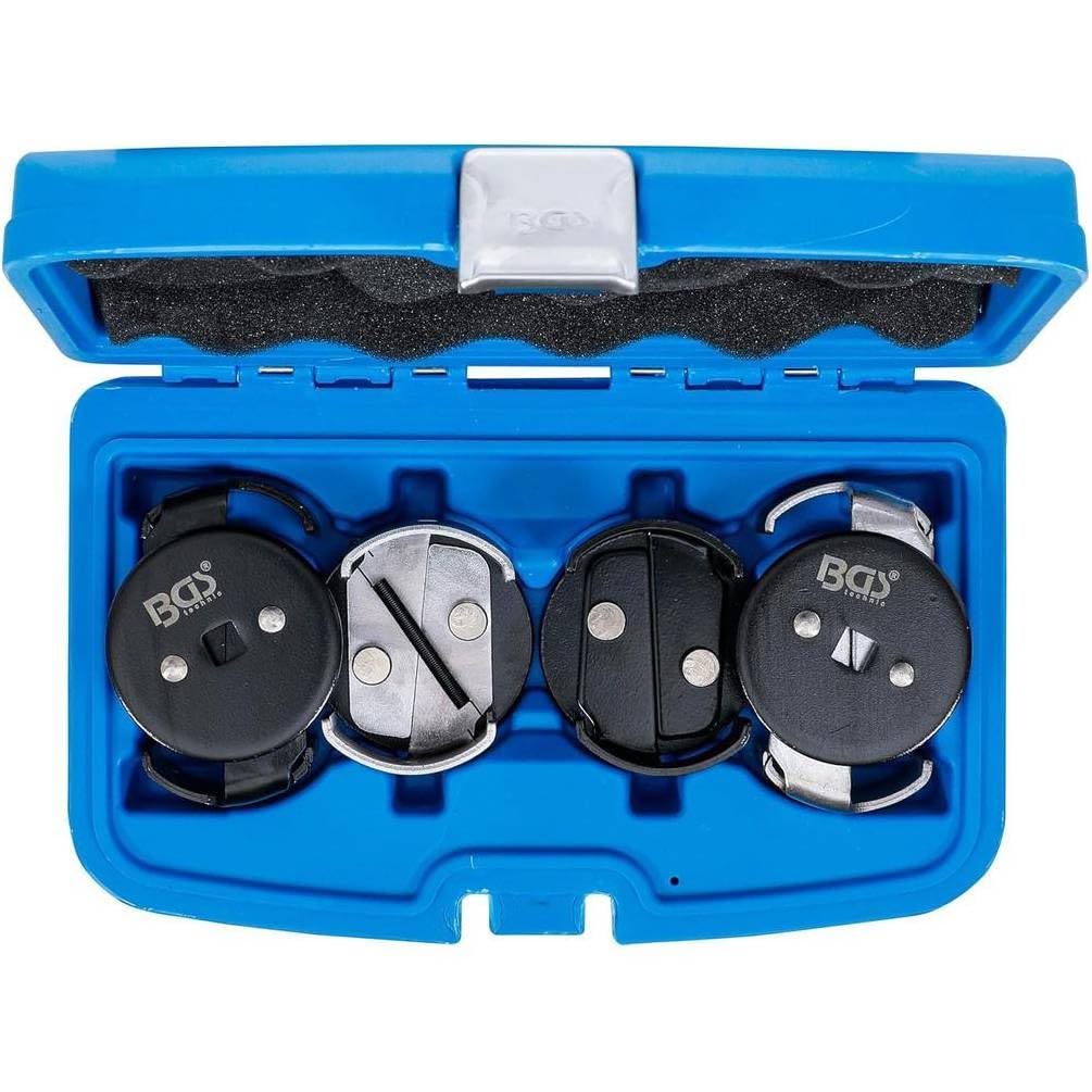 Juego de 4 campanas para filtro de aceite D.60-80/80-96 mm, acero resistente, adaptabilidad y practicidad - D-Work