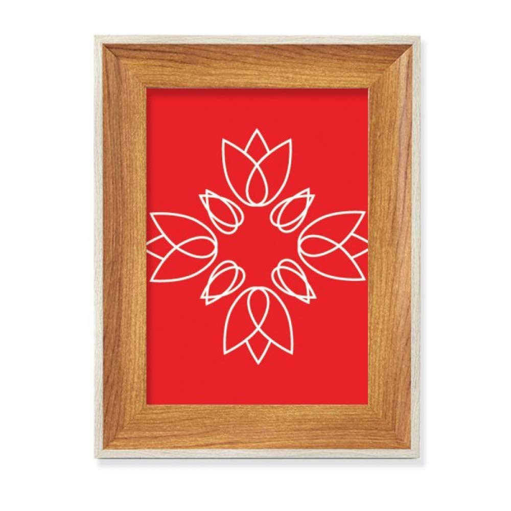 Cadre de photo en bois avec fleurs pour embellir votre salon ou bureau