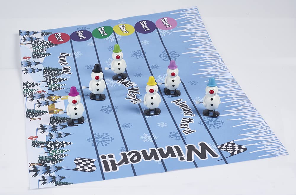 Bonhomme de neige avec boîte-cadeau | Vecteur Premium