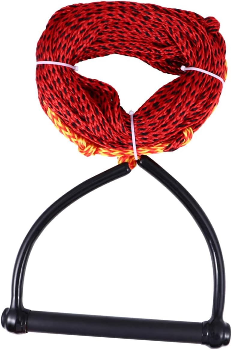 Watersports Rope Section Water Ski Rope with Sturdy Handle for Wakeboarding Kneeboarding and Skiing High Abrasion Bright Color for Easy Visibility
