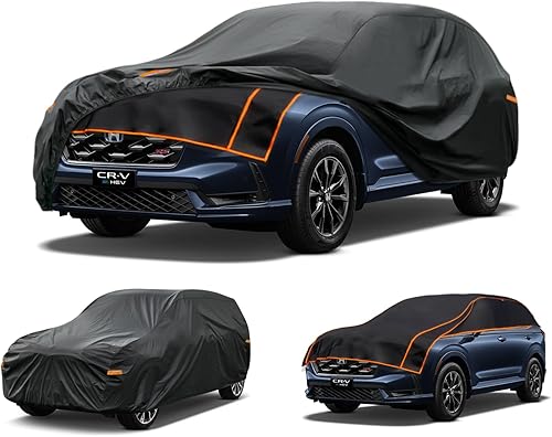 Miniatura 8 de Kayme Funda de auto de 7 capas para SUV, ajuste personalizado para Subaru CrossTrek (2017-2023), impermeable para todo tipo de clima, cubierta