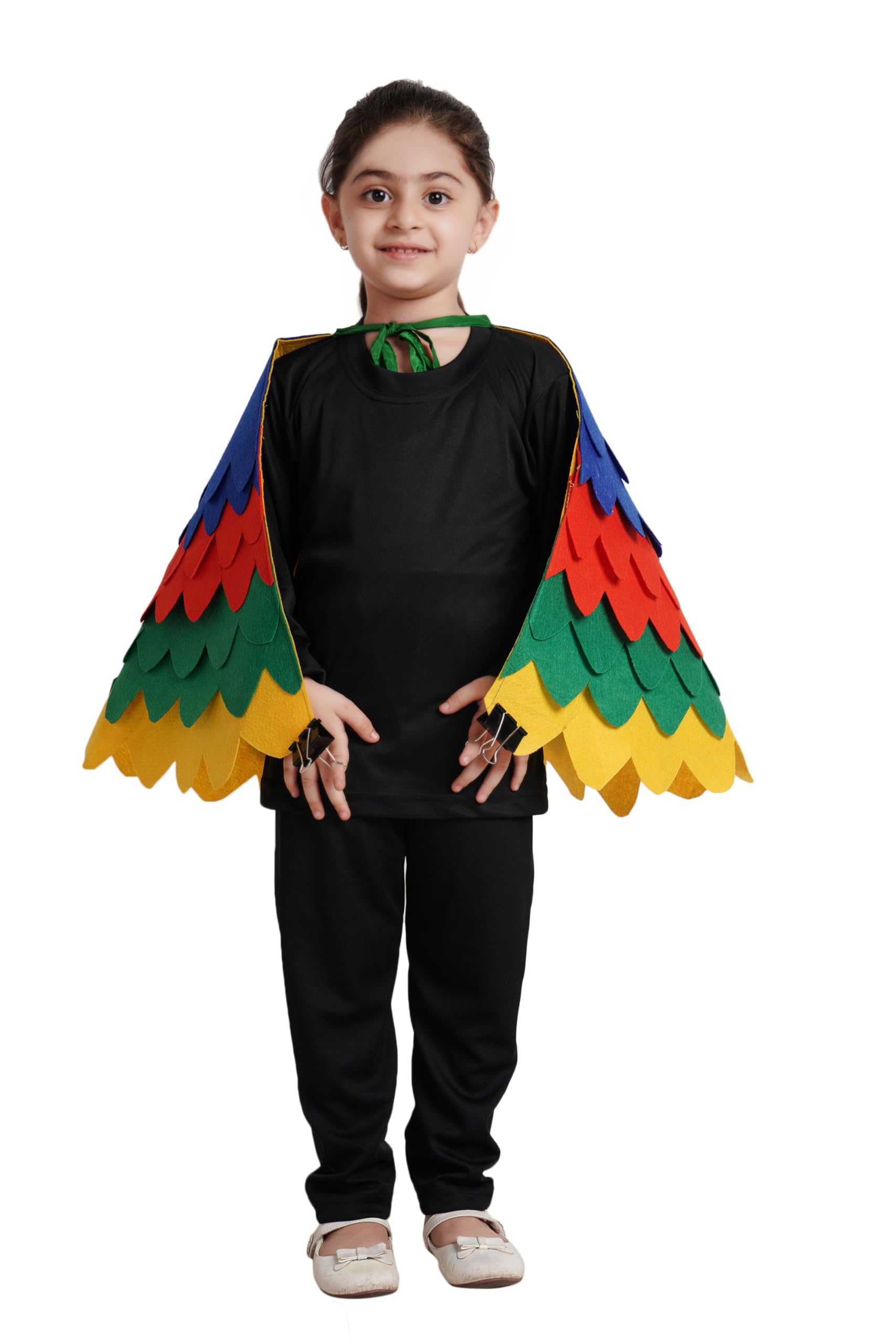 Kaku Fancy Dresses Multicolor Bird Wing Fancy Dress Accessory for Kids - Multicolor, Freesize (B08642Z4M2) Amazon Price History, Amazon Price Tracker