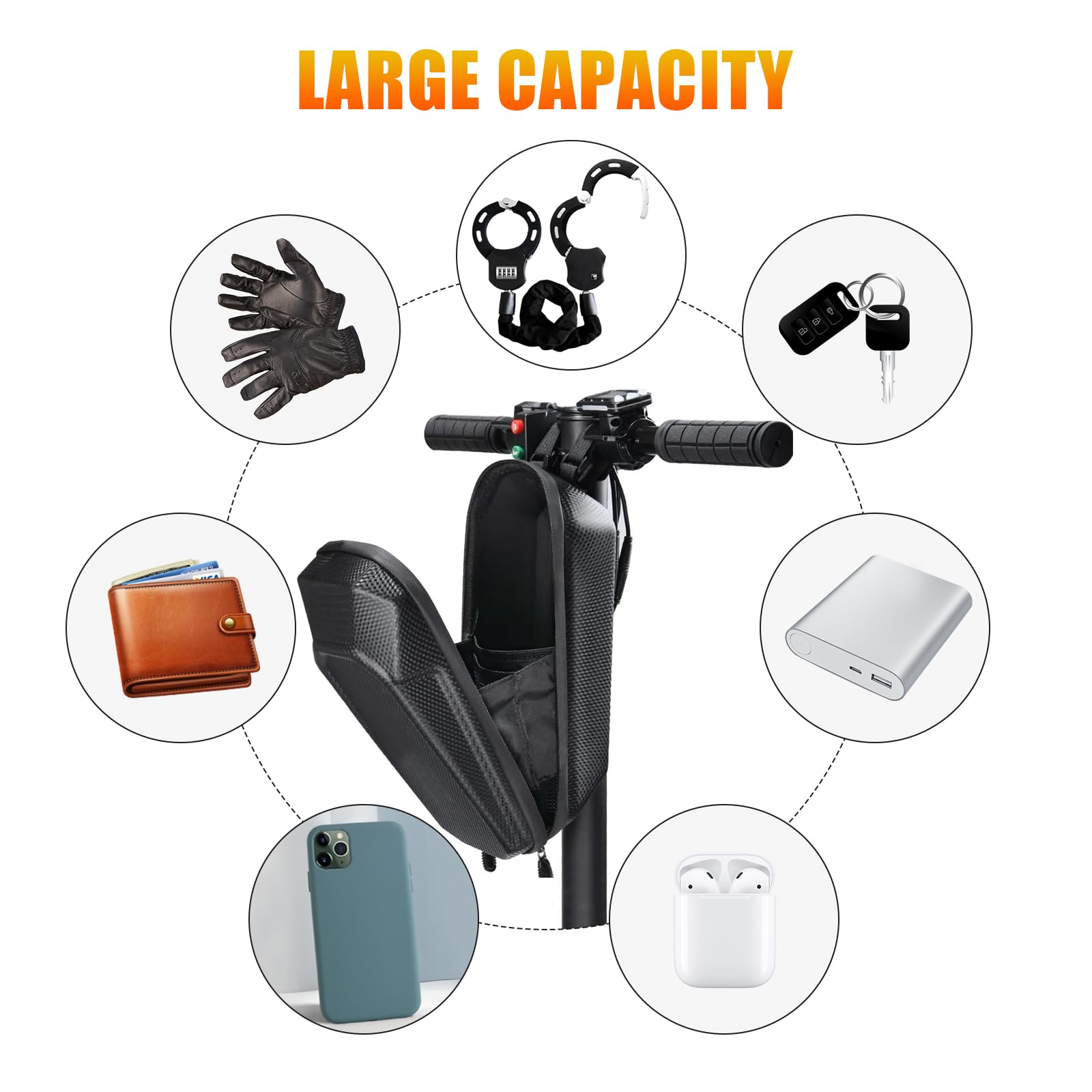 Antivol pour scooter électrique, vélo pliable de 91 cm, haute sécurité, antivol pour trottinette électrique, VTT, vélo de route (B)