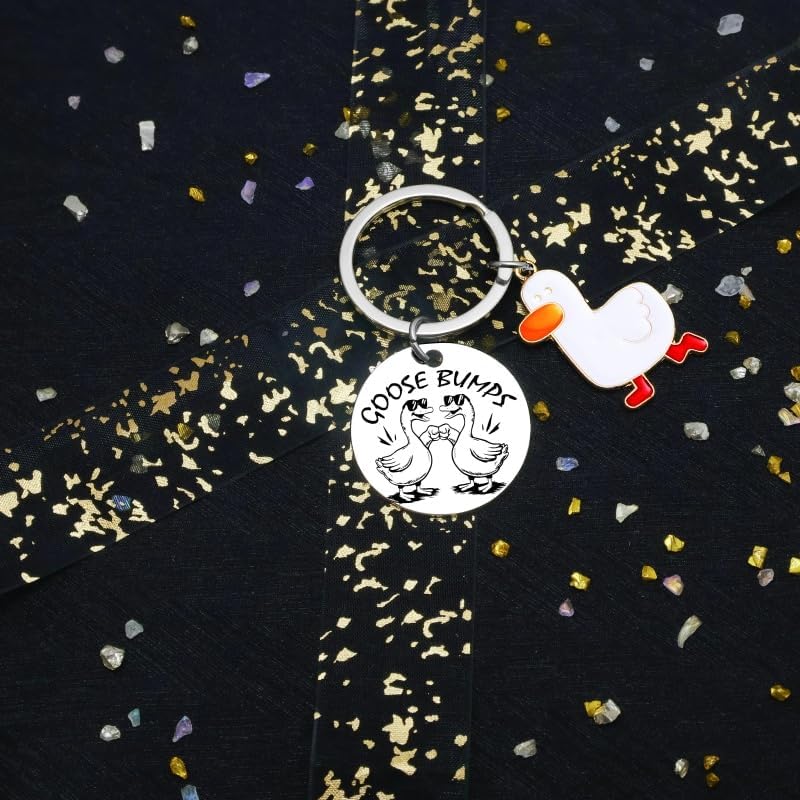 Funny Goose Keychain Novelty Gag Gifts for Friends Coworkers Teen Christmas Girls White Elephant Gifts for Women Men - Image 4