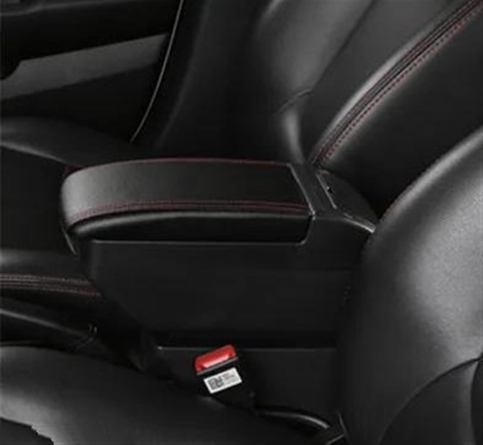 NMJLQW Storage Rack Car Armrest Box Storage Box Car Accessories Interior Retrofit Parts For Almera For Versa For Latio(F Black Red No USB)