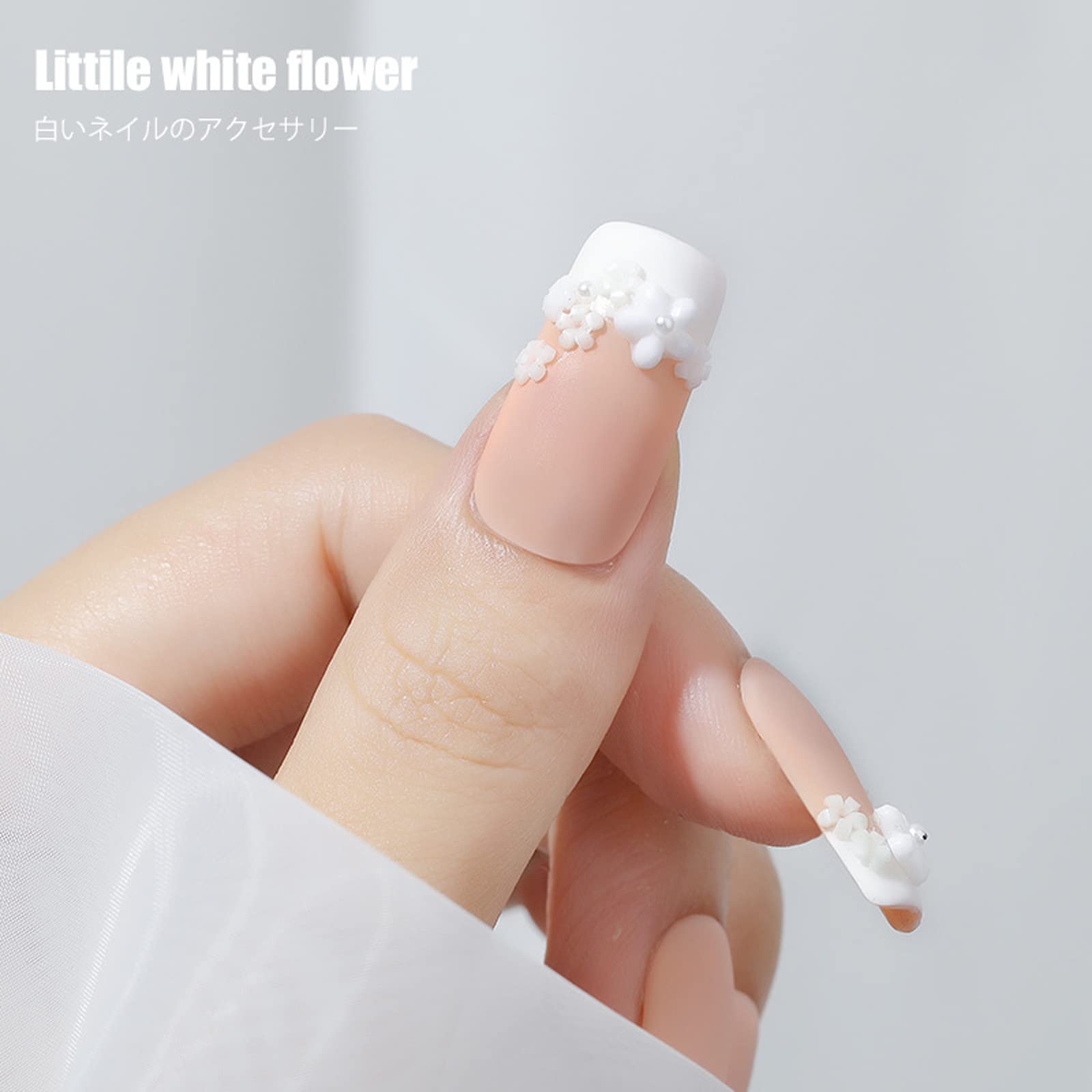 Amazon | ネイルパーツ 花 3d 立体 お花 ブリオン 半円パール フラワー