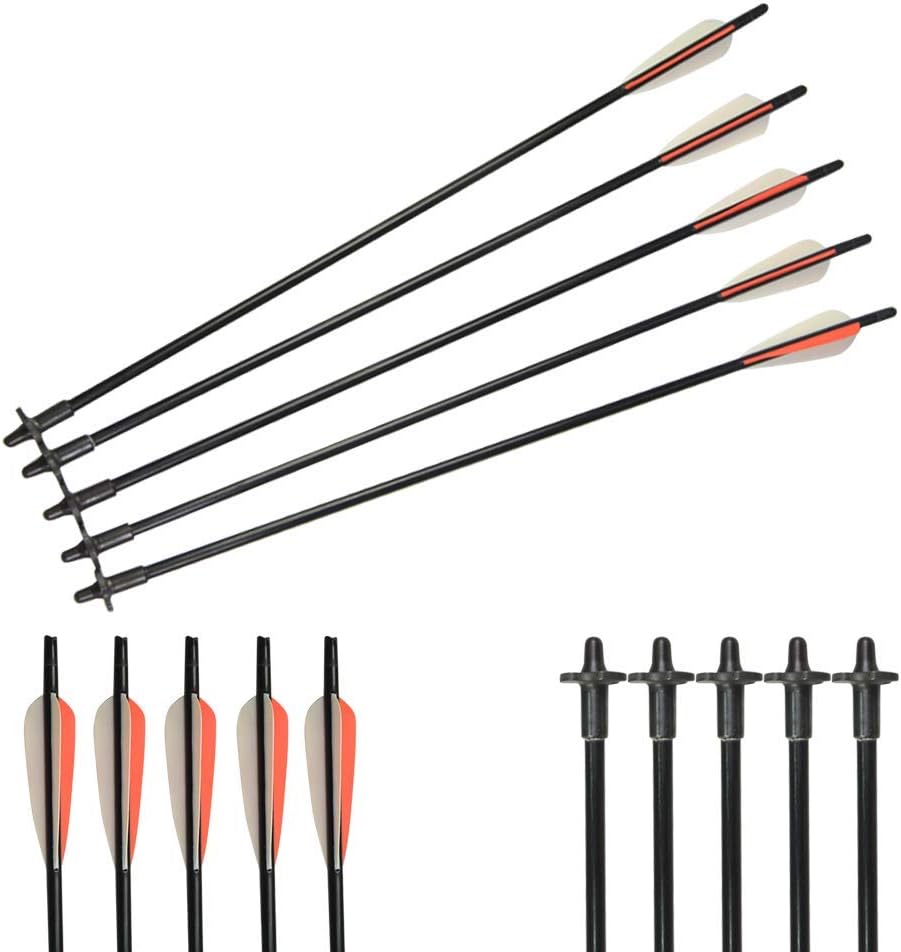AMEYXGS 2/4 Pack Crossbow Release Bolt 24inch Arrow Decocking System Decocking Bolts Unloading Bolt OD 9mm for Bow and Archery Hunting