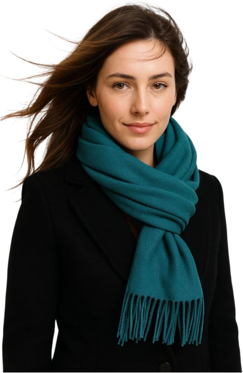 Handmade Wool Blend Cashmere Shawl, Winter Scarf for Women – Elegant and Warm Design