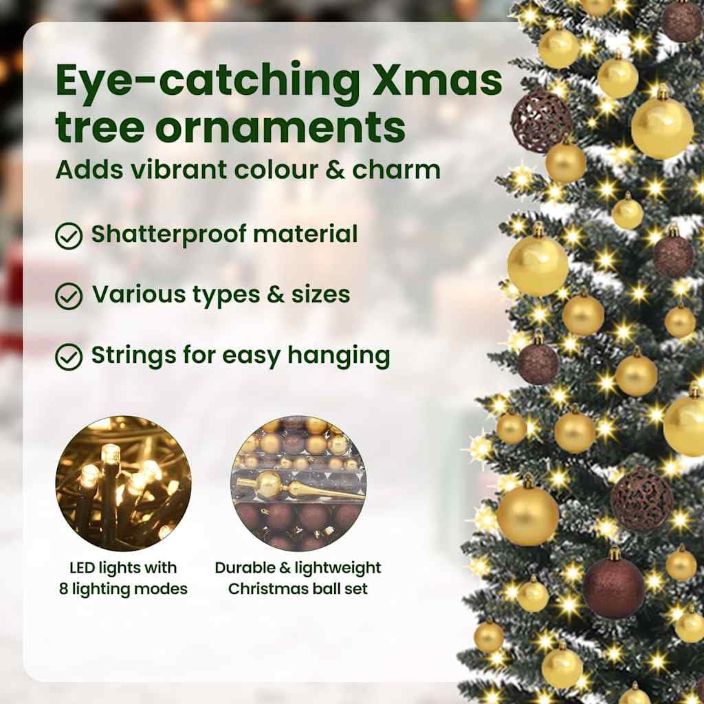 vidaXL Árbol de Navidad Artificial Verde 180 cm PVC, Plástico y Acero, Árbol de Navidad para Sala, Decor Moderno en Forma de Cono, Luces LED USB Ajustables, hogar Festivo